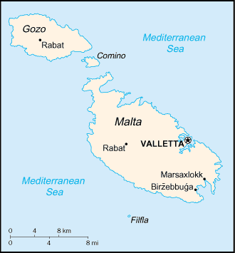 マルタ　地図