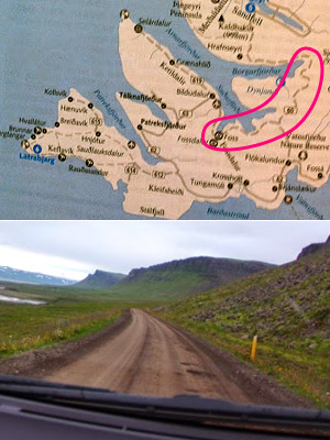 アイスランド　未舗装の道