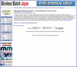 Wireless Watch Japan　mobell掲載記事